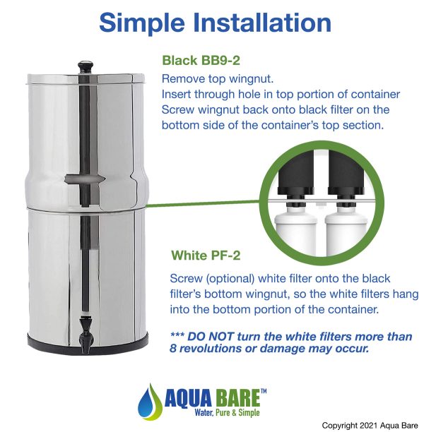 Aqua Bare Filter Installation Instruction
